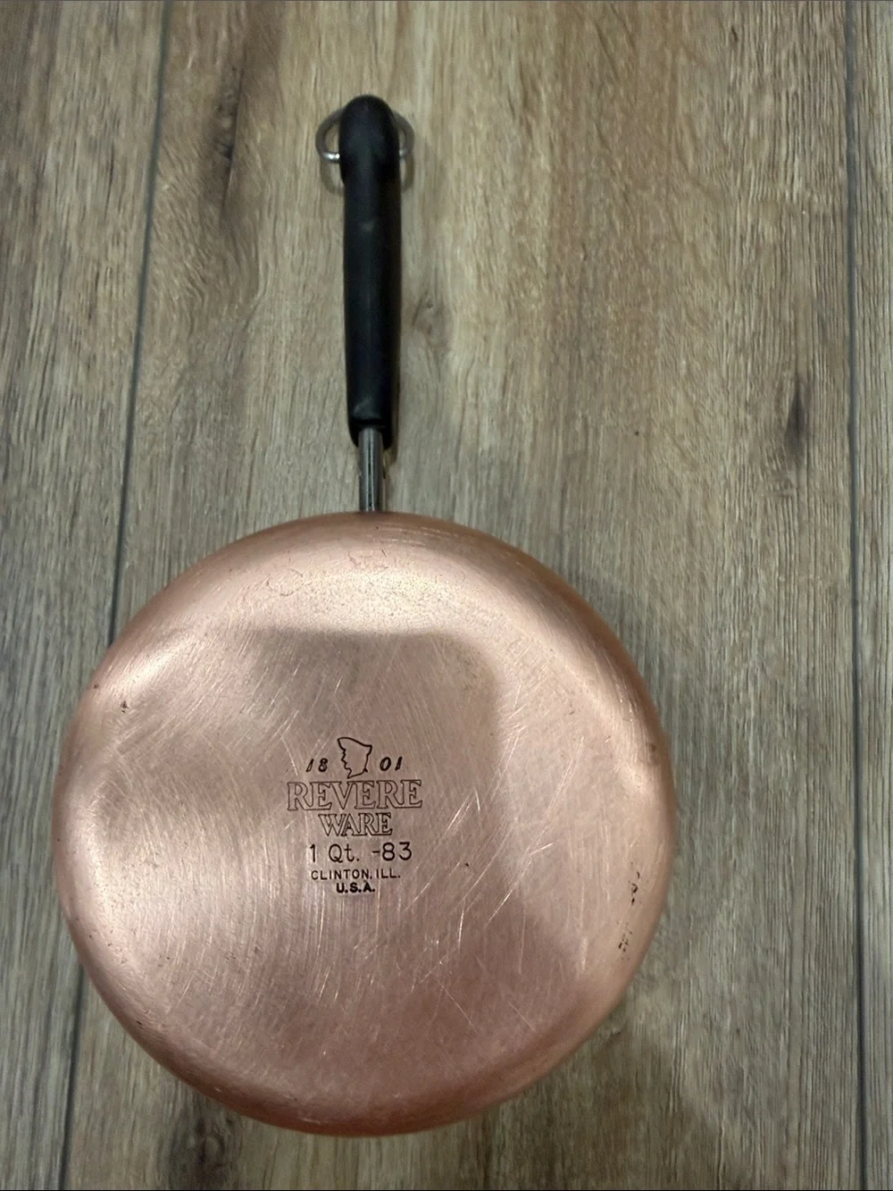 1983 Revere ware  1-Quart Saucepan - Classic Copper Finish No lid